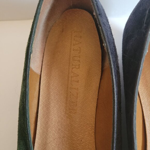 Naturalizer Womens Multicolor Suede Slip-On Wedge Shoes Size 7 colorblock - Picture 6 of 6